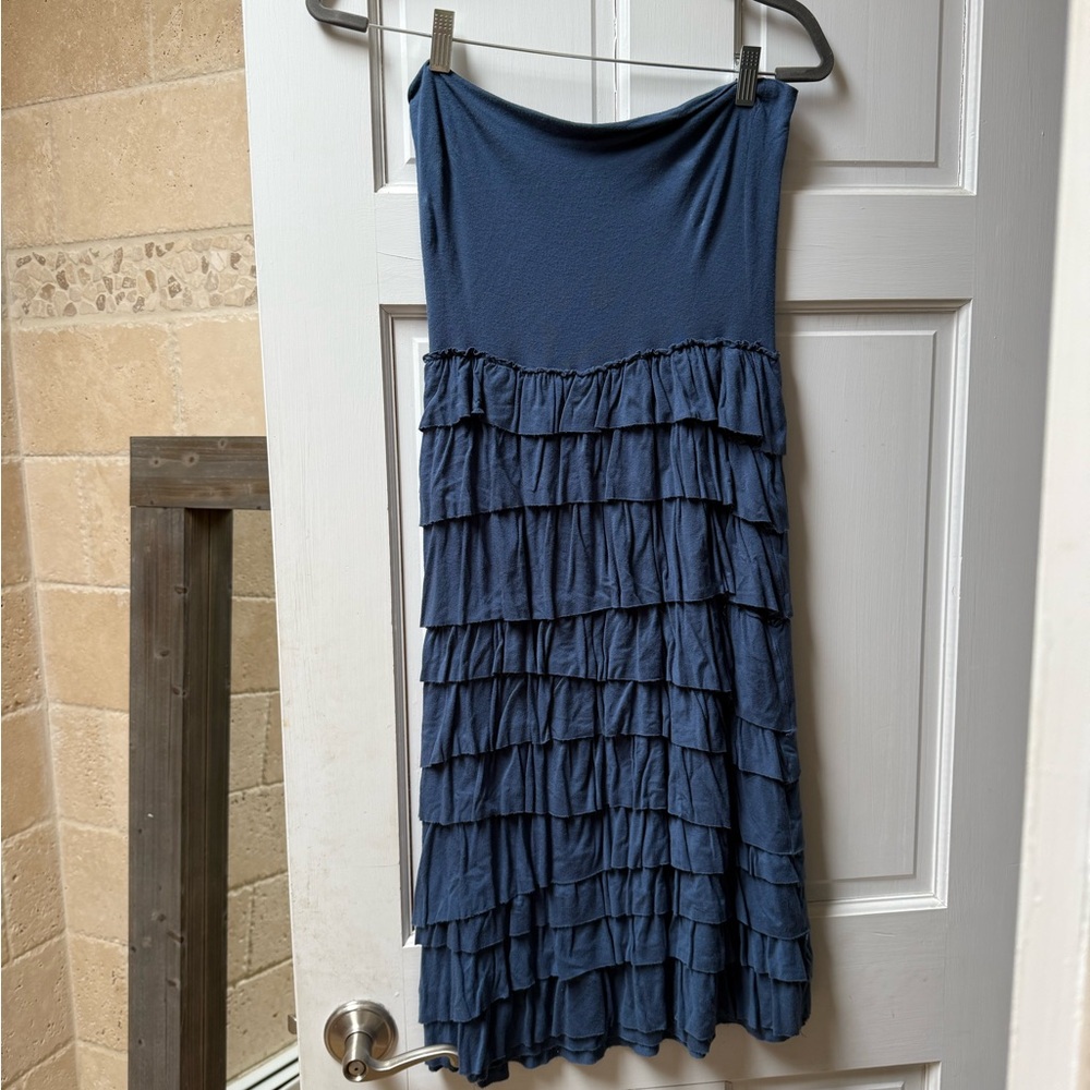 Blue Ruffle Skirt/Dress